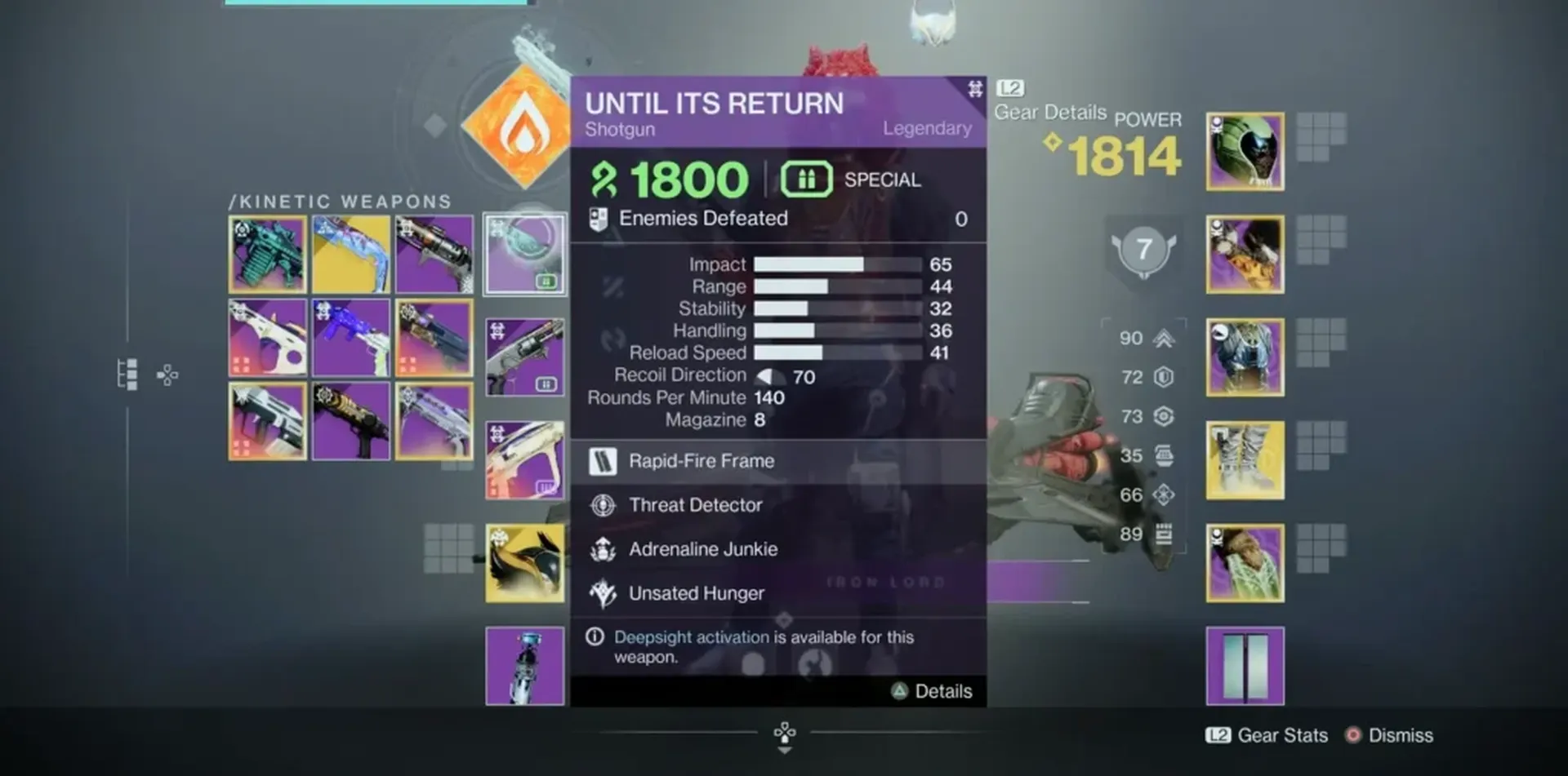 Obtain The Until Its Return Shotgun In Destiny 2
