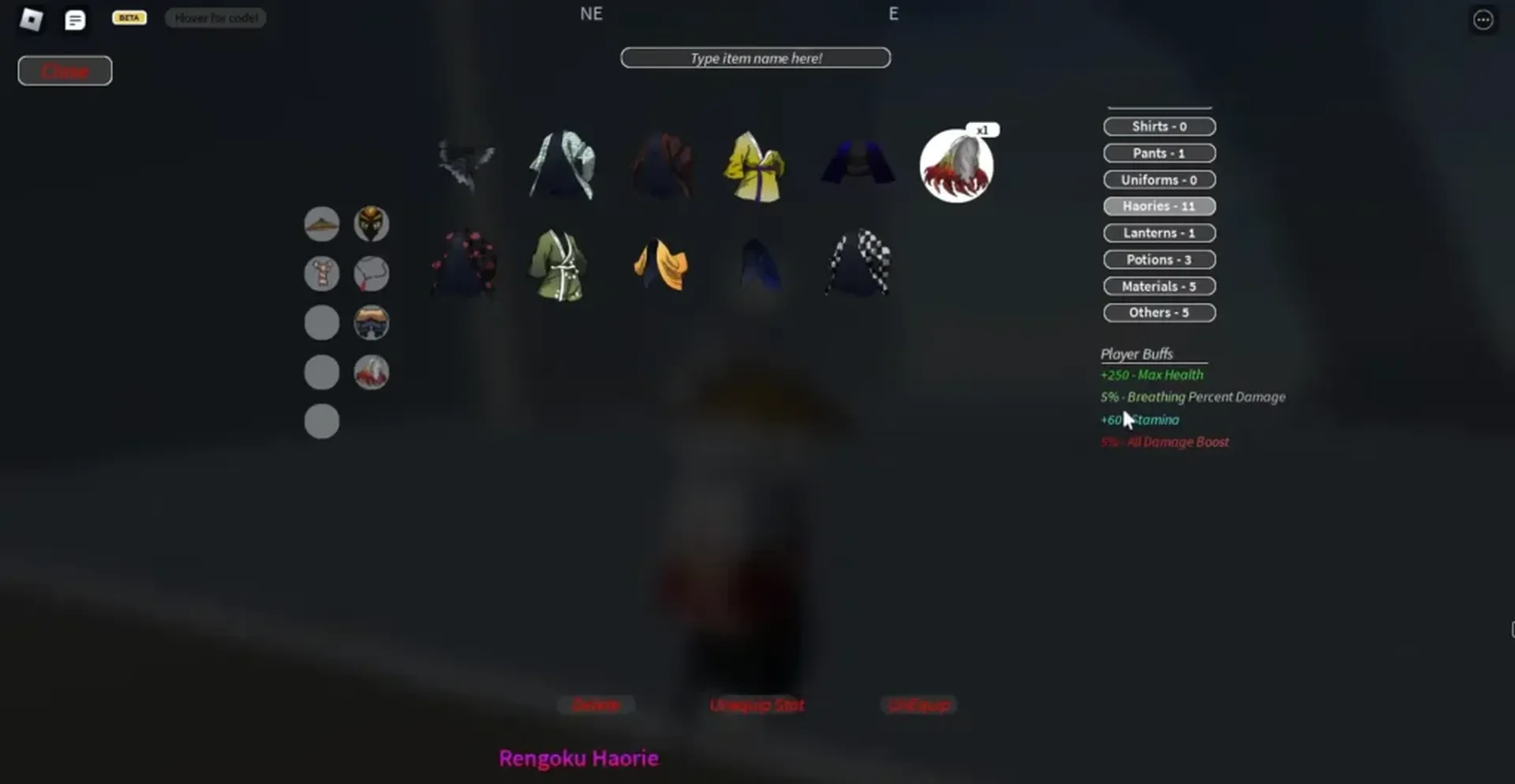 How to get Rengoku Haori in Project Slayers