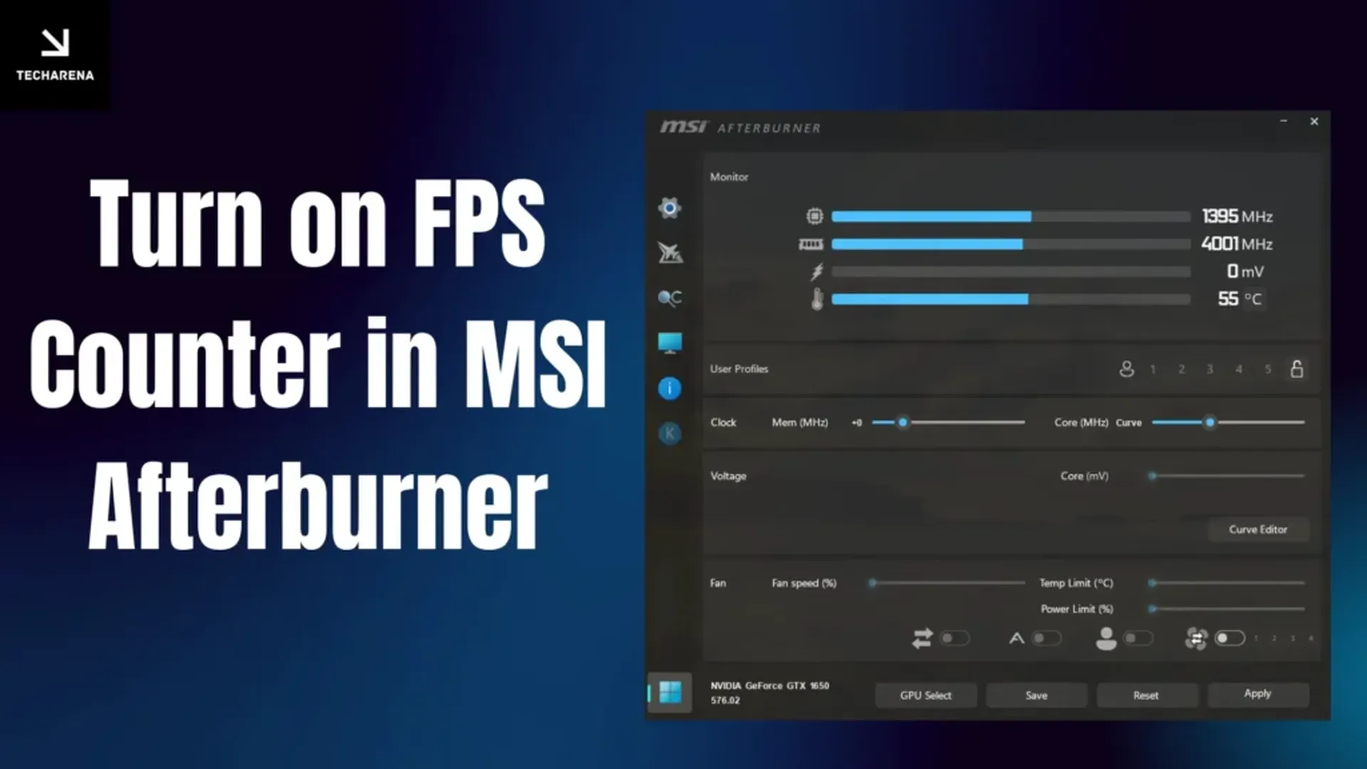 Enable FPS Counter In MSI Afterburner