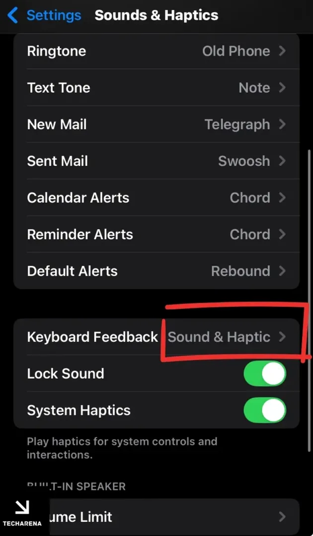 iPhone sound and haptics